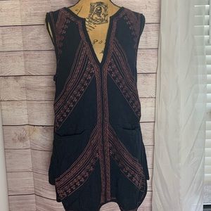Free People Embroidered Dress Size L